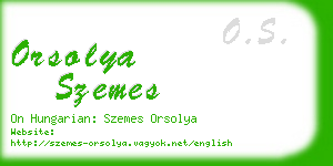 orsolya szemes business card